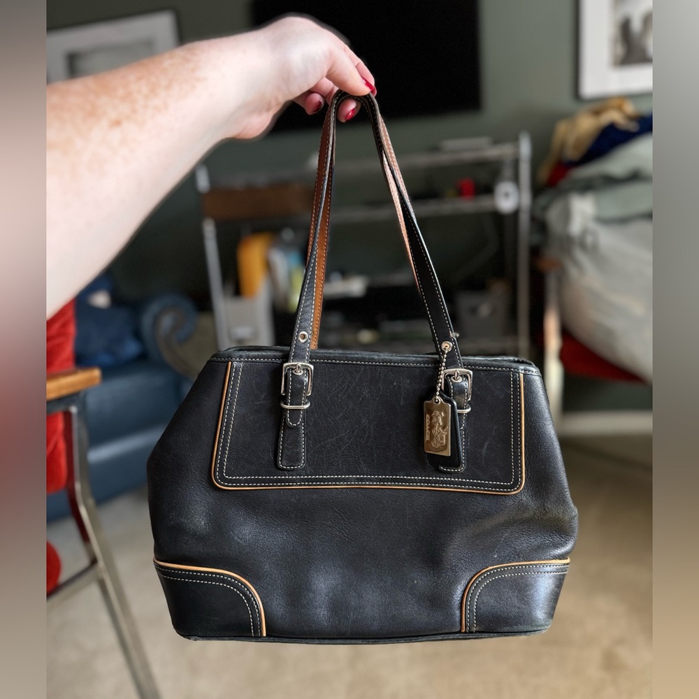 Coach Leather Hamptons Purse